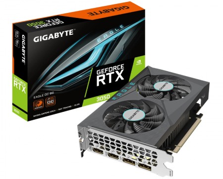 GIGABYTE nVidia RTX 3050 6GB GV-N3050EAGLE OC-6GD