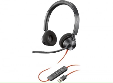 HP Poly Blackwire 3320 USB-A Headset Black 76J16AA