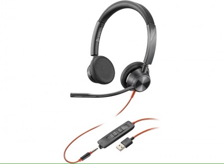 HP Poly Blackwire 3325 USB-A Headset Black 76J20AA 