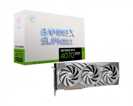 MSI nVidia RTX 4070 12GB RTX 4070 SUPER 12G GAMING X SLIM WHITE