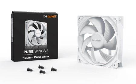 Case Cooler Be quiet Pure Wings 3 120mm PWM BL110 White