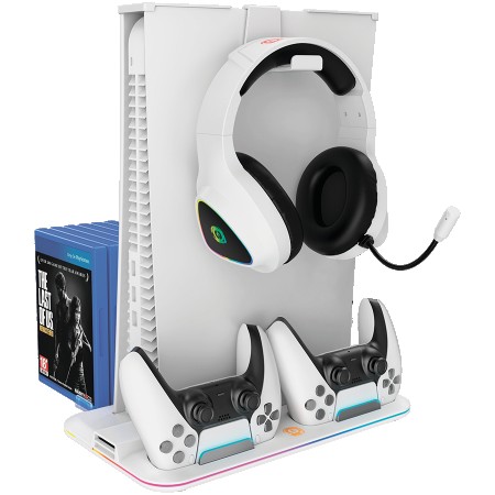 CANYON CS-5 PS5 Charger stand with RGB light CND-CSPS5W