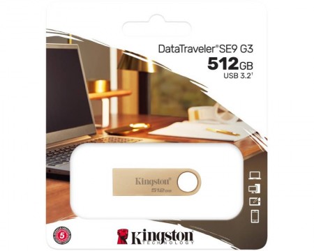 KINGSTON 512GB DataTraveler SE9 G3 USB 3.0 DTSE9G3/512GB champagne