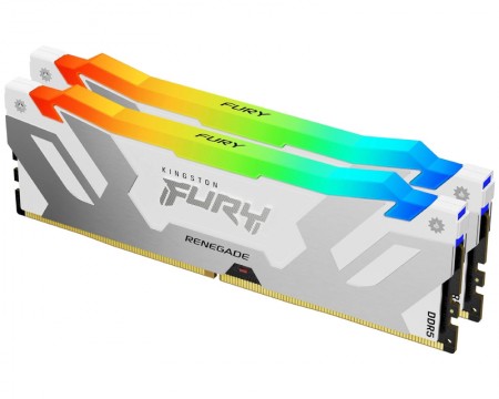 KINGSTON DIMM DDR5 32GB 2x16GB 8000MTs KF580C38RWAK2-32 FURY Renegade Silver White RGB XMP