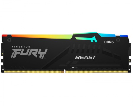 KINGSTON DIMM DDR5 32GB 6400MTs KF564C32BBEA-32 FURY Beast Black RGB EXPO