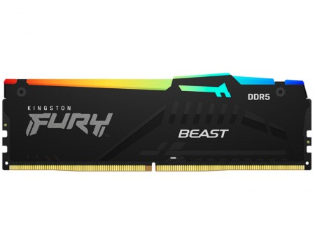 KINGSTON DIMM DDR5 32GB 6400MTs KF564C32BBA-32 FURY Beast Black RGB XMP