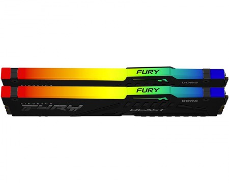 KINGSTON DIMM DDR5 64GB 2x32GB 6400MTs KF564C32BBAK2-64 FURY Beast Black XMP