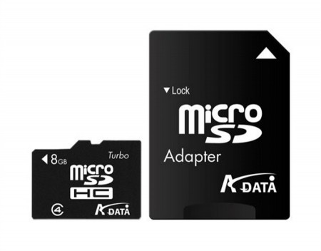 ADATA 8GB + SD adapter AUSDH8GCL4-RA1