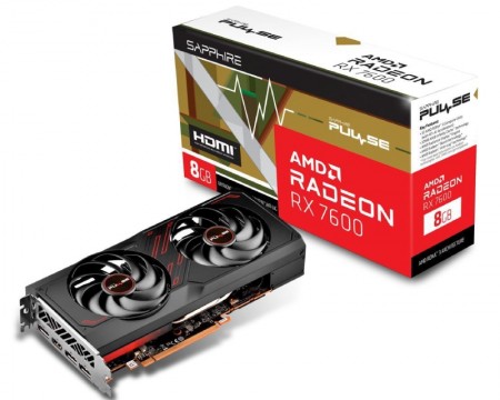 SAPPHIRE AMD RX 7600 XTX 8GB PULSE RX 7600 GAMING OC 8GB (11322-02-20G)