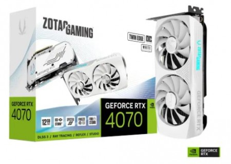 ZOTAC GAMING GeForce RTX 4070 Twin Edge OC White Edition 12GB ZT-D40700Q-10M