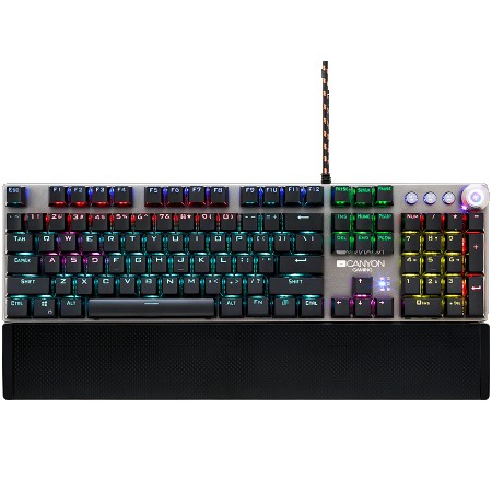 CANYON Gaming Black 104 mechanical switches CND-SKB7-US