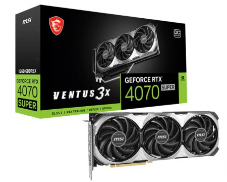 MSI nVidia RTX 4070 SUPER 12G VENTUS 3X OC