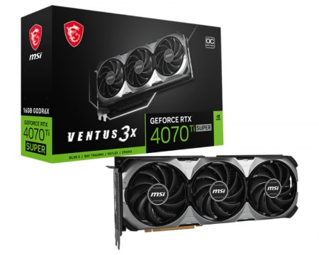 MSI nVidia RTX 4070 Ti SUPER 16G VENTUS 3X OC