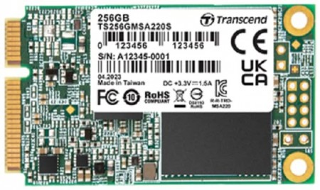 TRANSCEND mSATA 256GB SSD SATA III 3D NAND 220S Series TS256GMSA220S