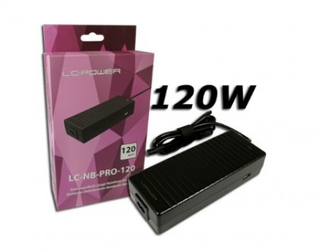 NB ADAPTER LC Power LC-NB-PRO-120  120W 18.5-20V/6-6.48A  10 Adaptera USB-A 5V/2.4A