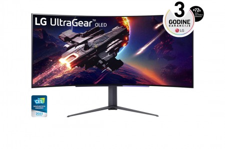 LG 44.5'' Curved UltraGear OLED 45GR95QE-B 