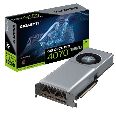 GIGABYTE GeForce RTX 4070 Ti SUPER AI TOP 16GB GV-N407TSAI TOP-16GD