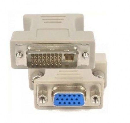 Adapter E-Green DVI-I (M) - VGA (F) Crni