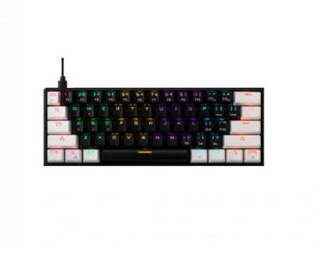 GAMDIAS Aura GK2 Mehanička 60% RGB crno-bela Auragk2bw