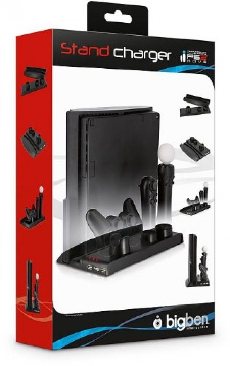 PS3 Stand for Slim Console and Move Charger (Move and DS3 charger) ( PS3MSTANDCHARGE ) 