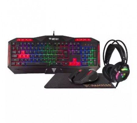 GAMDIAS Tastatura + miš + podloga + Slušalice Poseidon M2