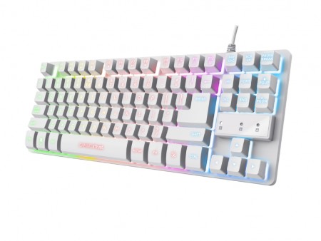 TRUST GXT833 THADO žična RGB gaming bela 24737